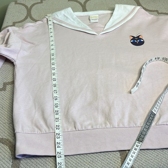 Sailor Moon Chibi-Usa Schoolgirl Collar Girls Sweatshirt - Picture 8 of 14
